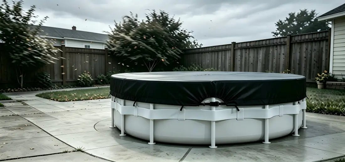 How to Keep a Pool Cover From Blowing Off in the Wind - Faircovers
