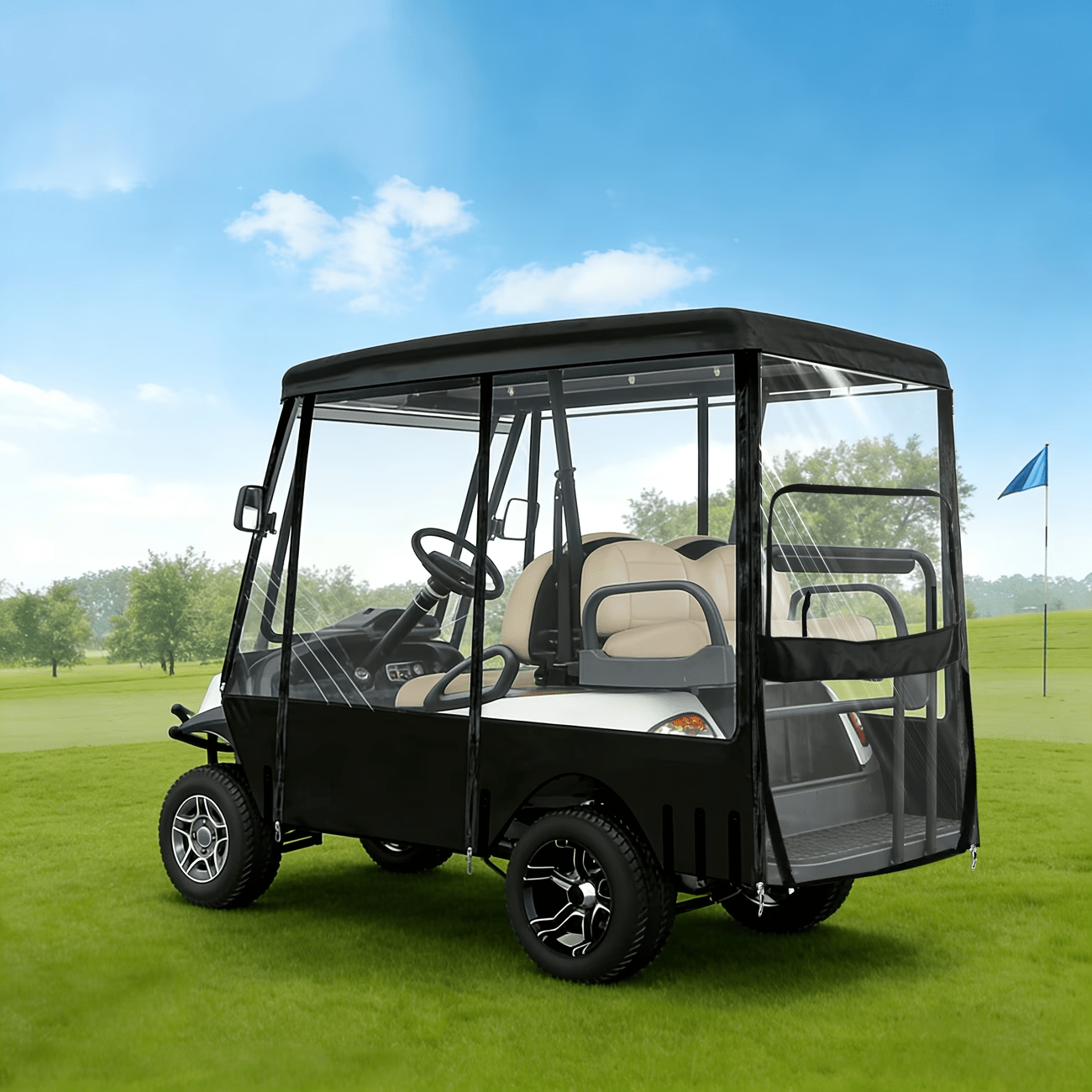 Golf Cart Covers Is Made of 420D Durable Polyester