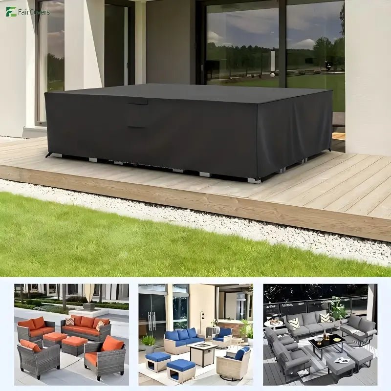 Heavy Duty 420D Oxford Patio Table and Chair CoversFaircovers