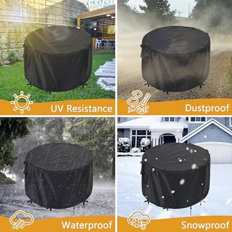 Heavy Duty Round Table Set Cover