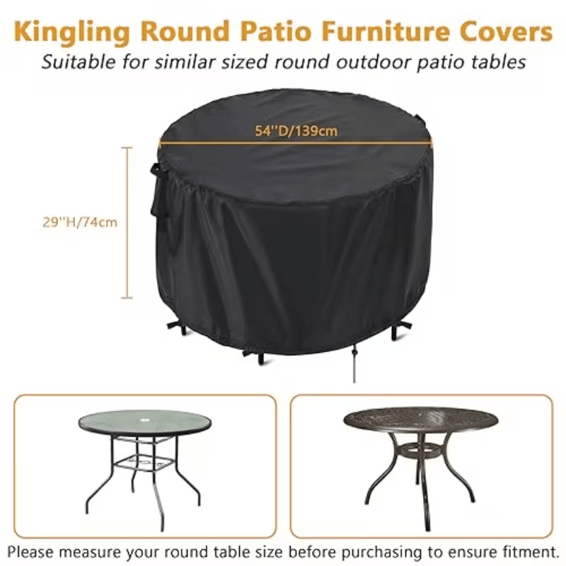 all weather round patio set cover