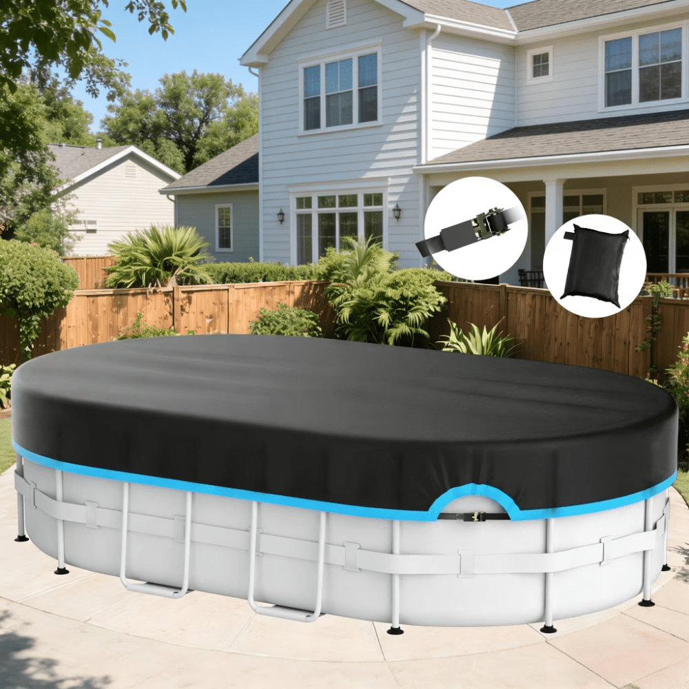Oxford Elastic Band Blue Strim 18*34' - Oval - Pool - covers