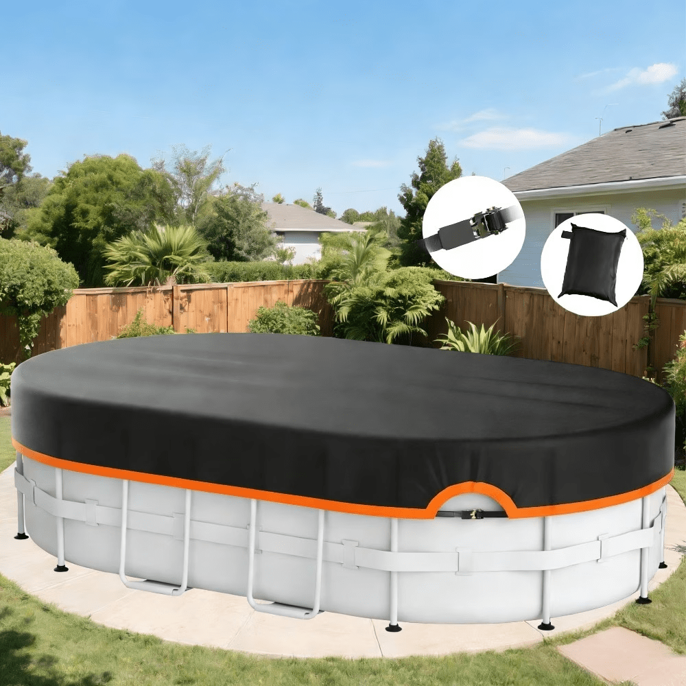 Elastic Band Orange Trim 18*34' - Oval - Pool - covers