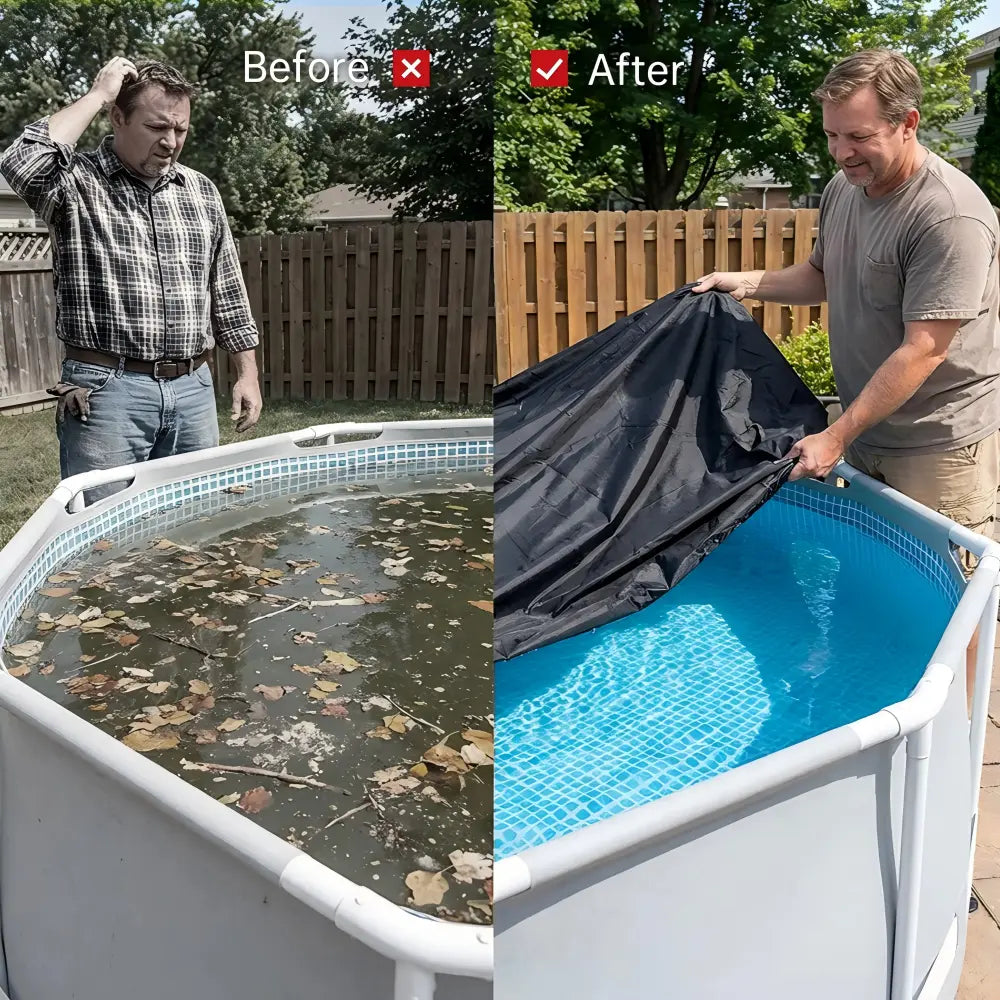 6' Round Pool Cover for Above Ground Pools - Oxford with Cable - KS9527