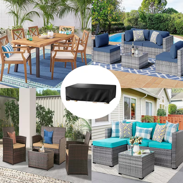 1 AGRICASST Heavy-Duty Rectangular Patio Furniture Covers