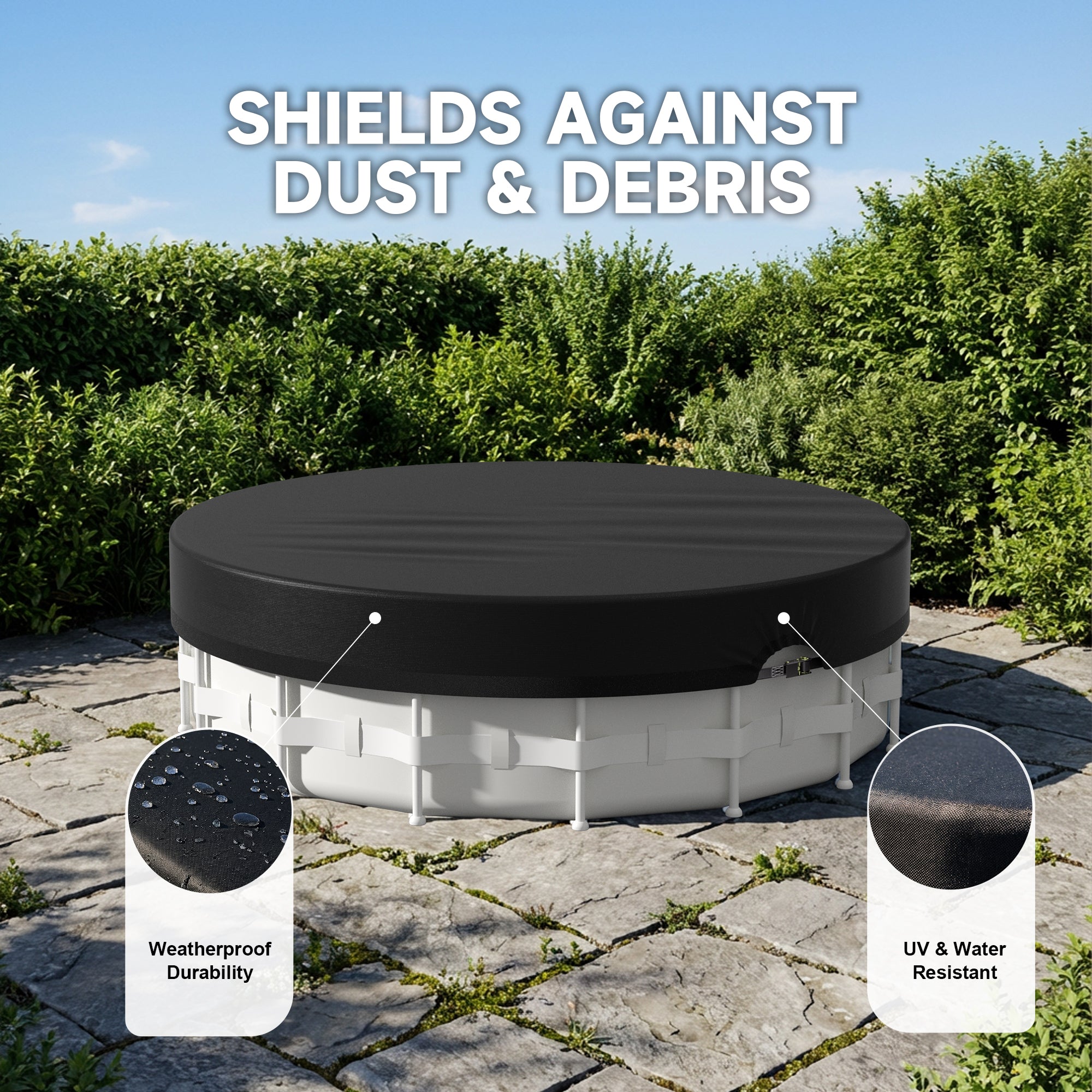 26' Round Above Ground Pool Cover - Free shipping on orders over $49&nbsp
