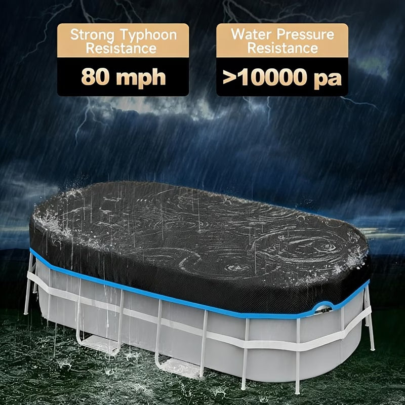 Oxford Elastic Band Blue Strim 18*34' - Oval - Pool - covers