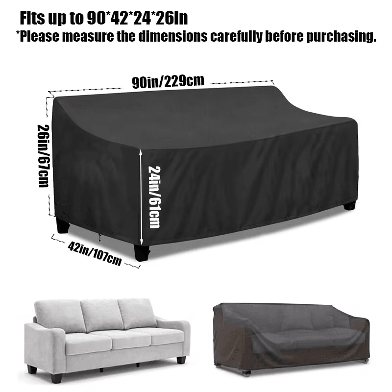 Heavy - duty Outdoor Sofa Cover for Two - seater