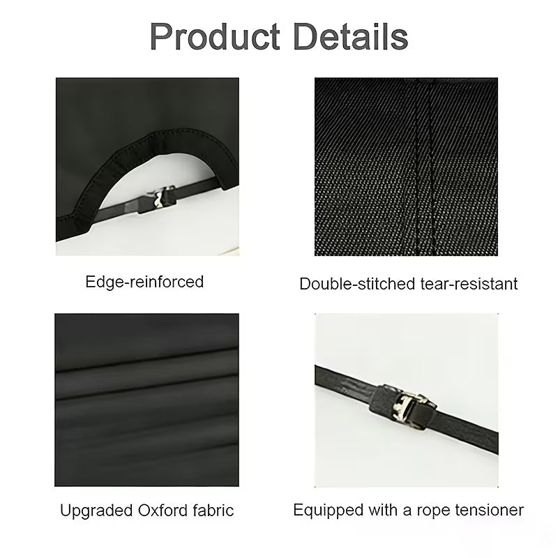 18*24' Rectangular Above Ground Pool Cover - Strap Buckle - Black Trim