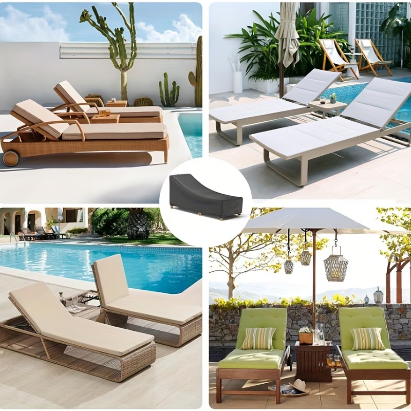 Polyester Oxford Cloth Outdoor Lounge Chair Covers