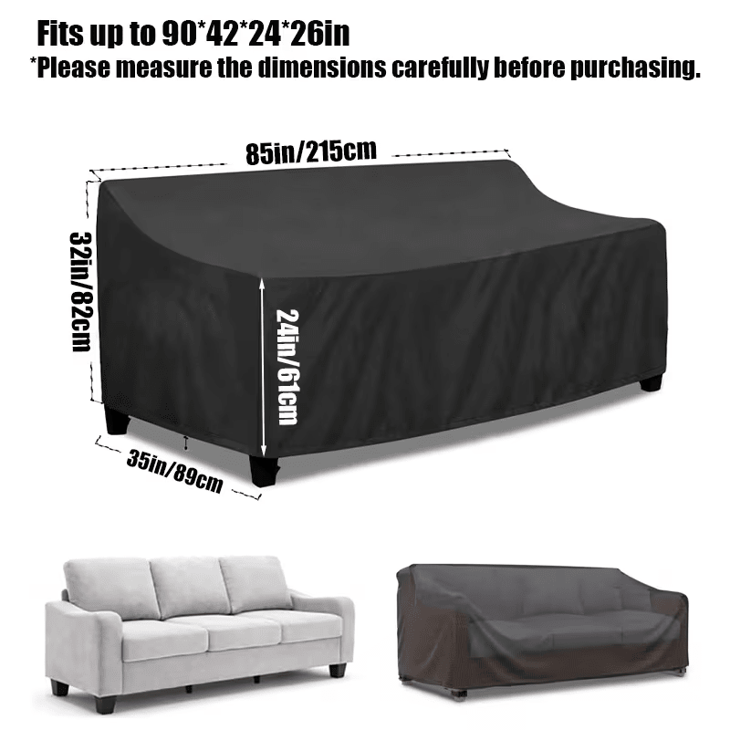 Heavy - duty Outdoor Sofa Cover for Two - seater
