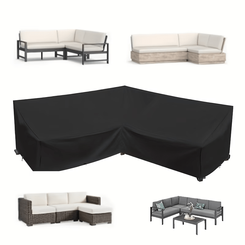 Durable V - Shaped Outdoor Sectional Sofa Cover