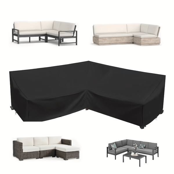 Durable V - Shaped Outdoor Sectional Sofa Cover