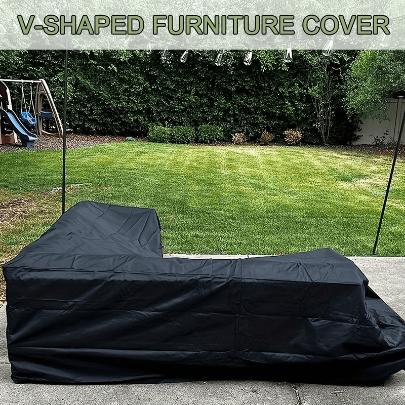 Durable V - Shaped Outdoor Sectional Sofa Cover