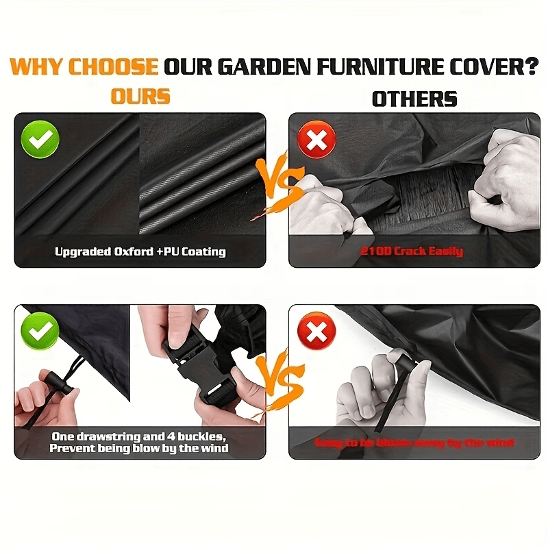 L - Shaped Patio Sectional Sofa Covers
