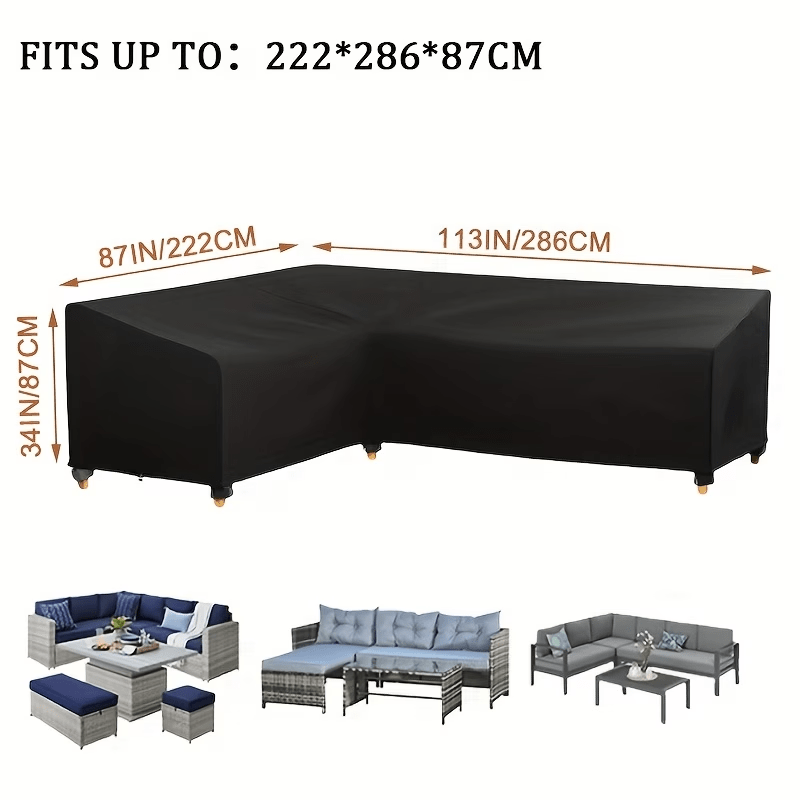 ShieldPro 600D L - Shaped Patio Cover