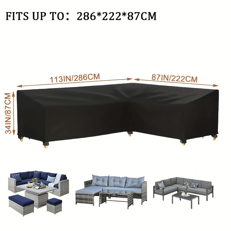 ShieldPro 600D L - Shaped Patio Cover