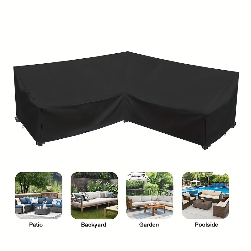 Patio Sofa Cover for Outdoor Use - V - Shaped Set