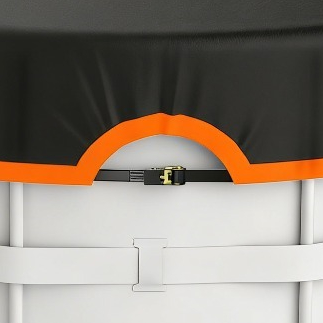 21' Round Cover - Strap Buckle - Orange Trim