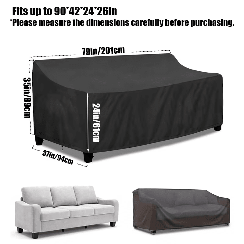 Heavy - duty Outdoor Sofa Cover for Two - seater