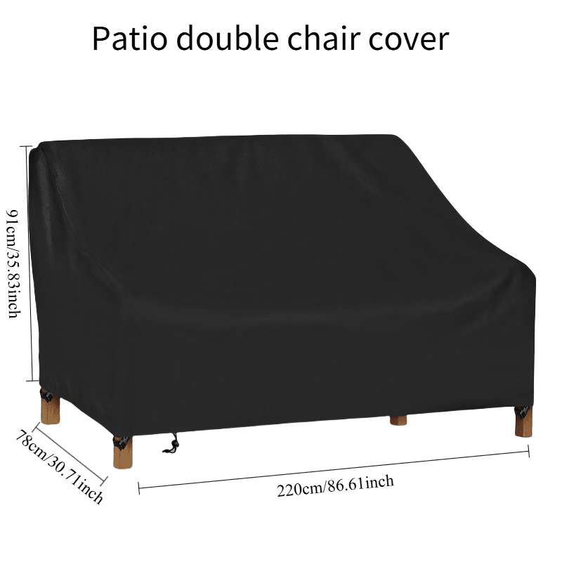 Oxford Fabric Patio Double Chair Cover