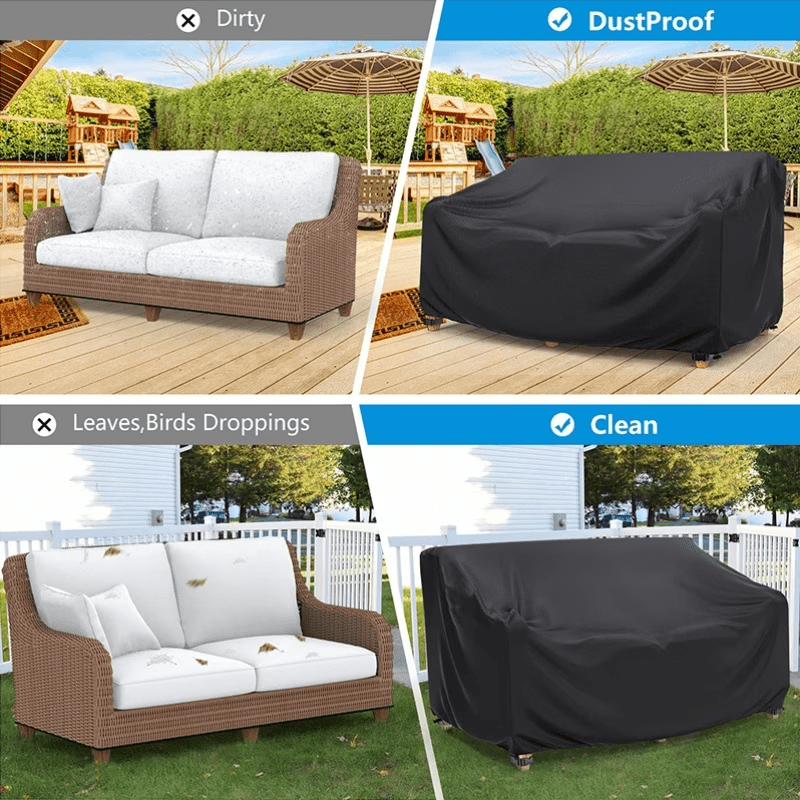 Oxford Fabric Patio Double Chair Cover